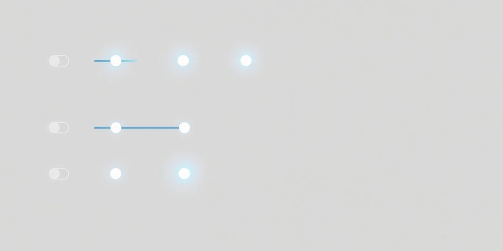 Website settings panel with colorful icons.